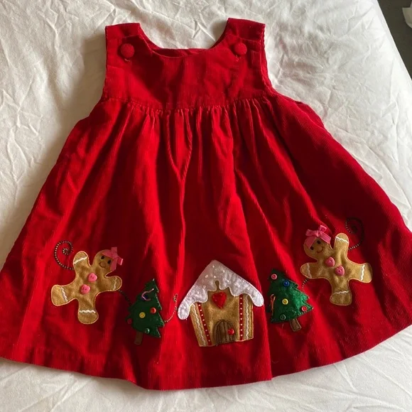 white christmas dresses Celeste Corduroy Long Sleeve Bishop Dress